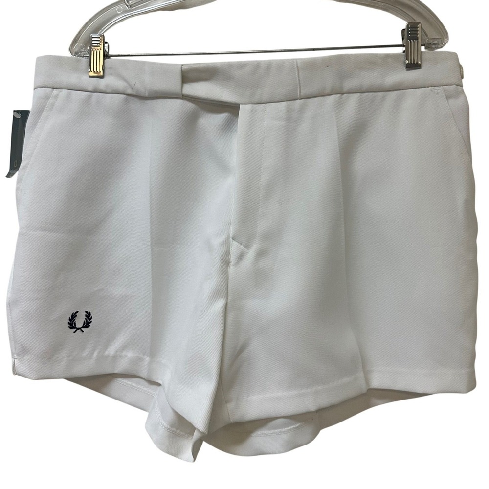 Fred Perry Vintage Men's White Tennis Shorts Made in England Size 38 S236/0018